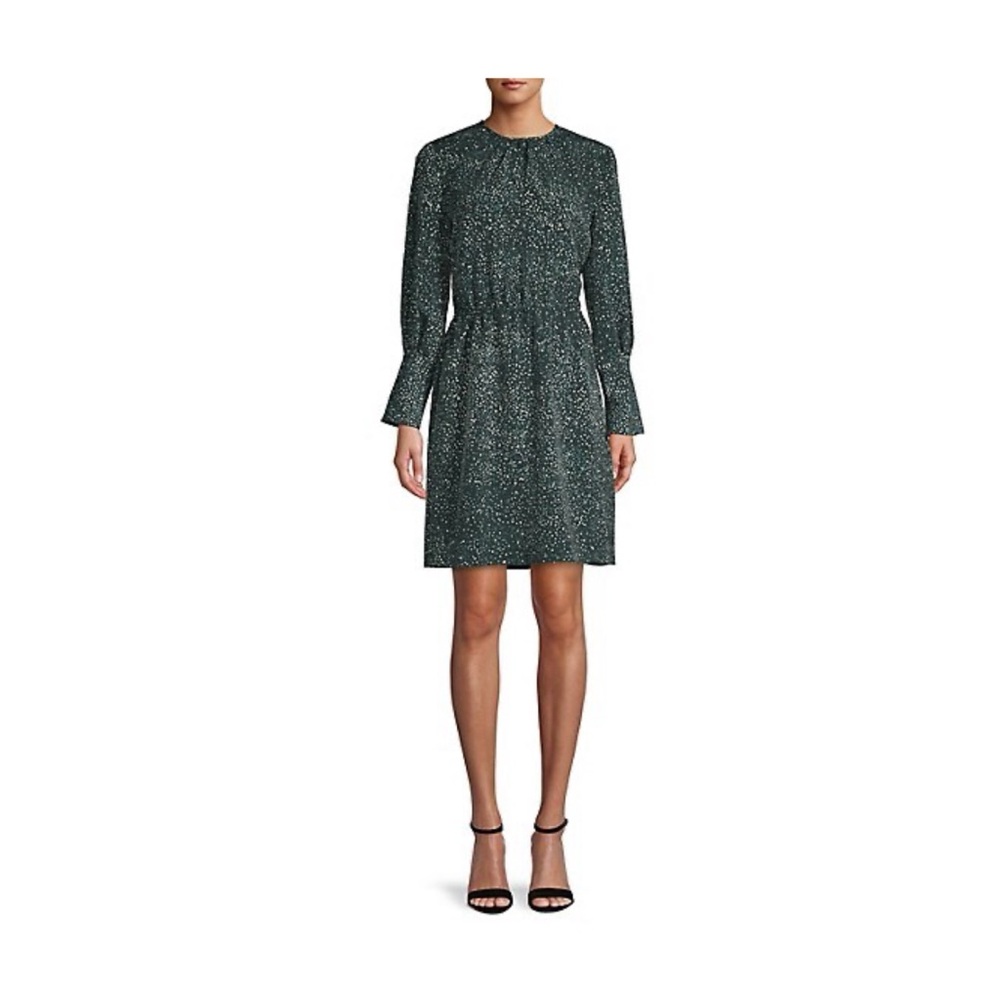 👯♀️Host Pick⚡️ H by Halston Elasticized Long Sleeve Dress - Picture 1 of 8